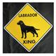 Sign Labrador Xing 12 x 12 inch Aluminum