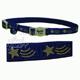 Reflective Breakaway Cat Collar Stars Blue