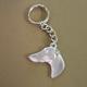 Pewter Key Chain I Love My Greyhound