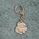 Pewter Key Chain I Love My Brussels Griffon