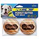Tuff Balls Peanut Butter Flavored 2pk Dog Toy