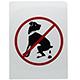 Sign No Pooping 9 x 12 inches Aluminum