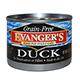 Evanger's Grain Free Duck Canned Dog and Cat Food 6 oz