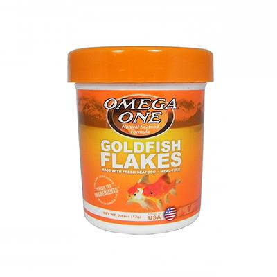 Omega One Goldfish Flakes Fish Food .42 ounce Click for larger image