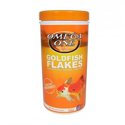 Omega One Goldfish Flakes Fish Food 2.2 ounce Click for larger image