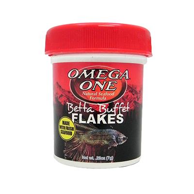 Omega One Betta Flake Fish Food .28 ounce Click for larger image
