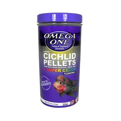 Omega One Large Floating Cichlid Pellets Fish Food 6-oz Click for larger image Omega One Large Floating Cichlid Pellets Fish Food 6-oz Click for larger image
