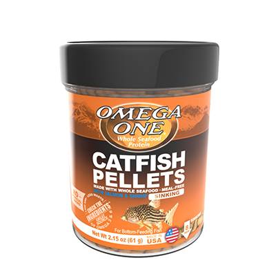 Omega One Sinking Catfish Pellets Fish Food 2.15-oz Click for larger image Omega One Sinking Catfish Pellets Fish Food 2.15-oz Click for larger image