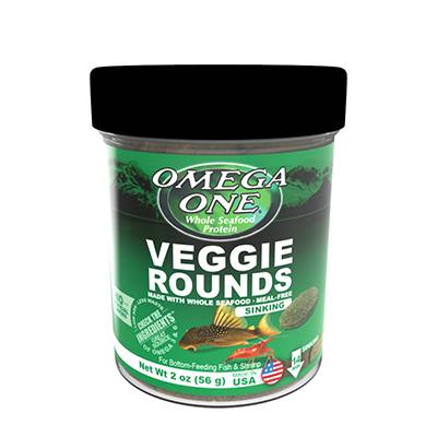 Omega One Veggie Rounds Fish Food 2 ounce Click for larger image Omega One Veggie Rounds Fish Food 2 ounce Click for larger image