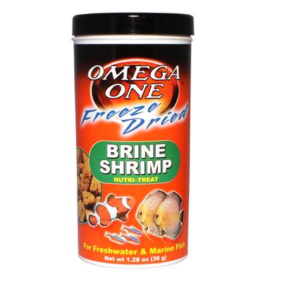 Omega One Freeze-Dried Brine Shrimp Fish Food 1.28 ounce Click for larger image