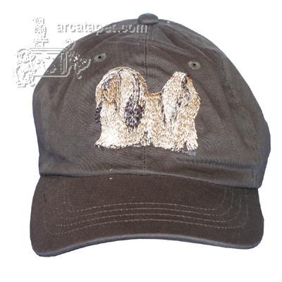 Cap 100% Cotton with Embroidered Lhasa Apso Cap 100% Cotton with Embroidered Lhasa Apso