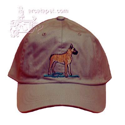 Cap 100% Cotton with Embroidered Great Dane Click for larger image Cap 100% Cotton with Embroidered Great Dane Click for larger image