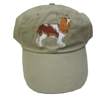 Cap 100% Cotton with Embroidered Cavalier Spaniel Cap 100% Cotton with Embroidered Cavalier Spaniel