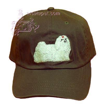 Cap 100% Cotton with Embroidered Maltese Cap 100% Cotton with Embroidered Maltese