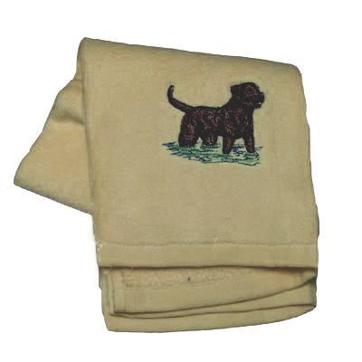 Cotton Terry Cloth Dog Hand Towel w/Embroidered Chesapeake Cotton Terry Cloth Dog Hand Towel w/Embroidered Chesapeake