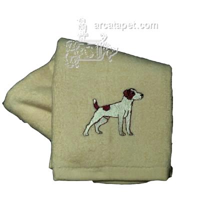 Cotton Terry Cloth Dog Hand Towel w/Embroidered Jack Russell Cotton Terry Cloth Dog Hand Towel w/Embroidered Jack Russell
