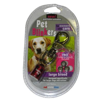 Pet Blinker Red White and Blue for Large Breeds Pet Blinker Red White and Blue for Large Breeds