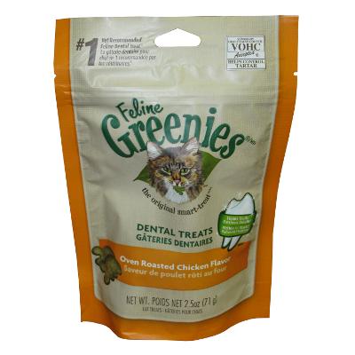 Feline Greenies Oven Chicken Dental Treats For Cats 2.1 oz Click for larger image