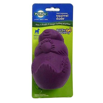 Busy Buddy Squirrel Dude Medium Dog Treat Dispenser Busy Buddy Squirrel Dude Medium Dog Treat Dispenser