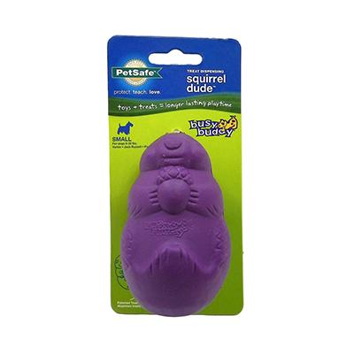 Busy Buddy Squirrel Dude Small Dog Treat Dispenser Click for larger image Busy Buddy Squirrel Dude Small Dog Treat Dispenser Click for larger image