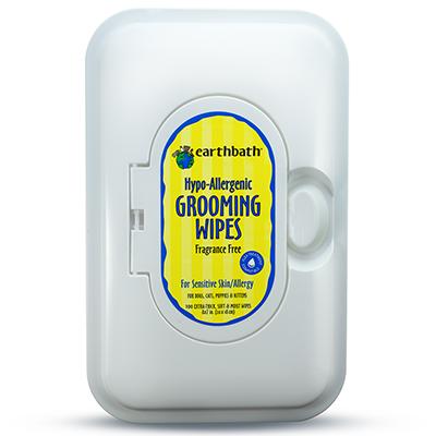 Earthbath Hypo-Allergenic All Natural Pet Grooming Wipes Click for larger image