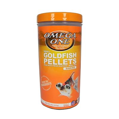 Omega One Small Sinking Goldfish Pellet Fish Food 8-oz Click for larger image