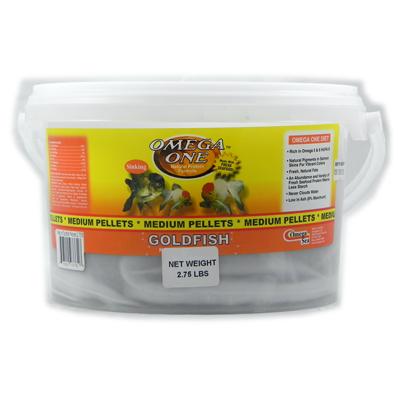 Omega One Medium Sinking Goldfish Pellet Fish Food 2.75-Lbs. Click for larger image Omega One Medium Sinking Goldfish Pellet Fish Food 2.75-Lbs. Click for larger image