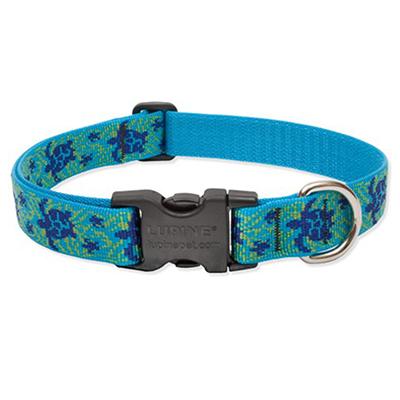 Lupine Nylon Dog Collar Adjustable Turtle Reef 25-31 inch Click for larger image