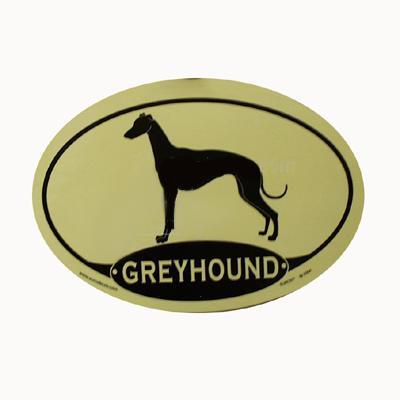 Euro Style Oval Dog Decal Greyhound Click for larger image