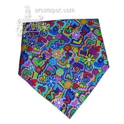 Dog Bandana Retro Love Dog Bandana Retro Love