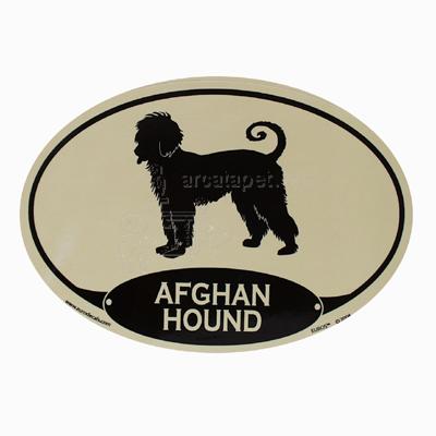 Euro Style Oval Dog Decal Aghan Hound