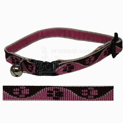 Lupine Nylon Cat Collar Tickled Pink w/Bell Lupine Nylon Cat Collar Tickled Pink w/Bell