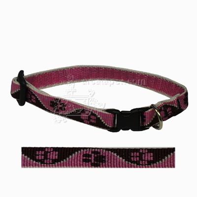 Lupine Nylon Cat Collar Tickled Pink Click for larger image Lupine Nylon Cat Collar Tickled Pink Click for larger image