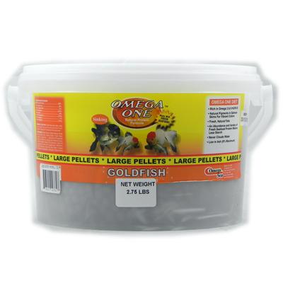 Omega One Large Sinking Goldfish Pellets Fish Food 2.75-Lbs. Click for larger image