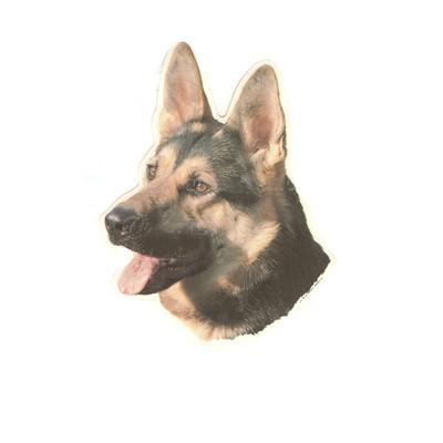 Double Sided Dog Decal German Shepherd Double Sided Dog Decal German Shepherd
