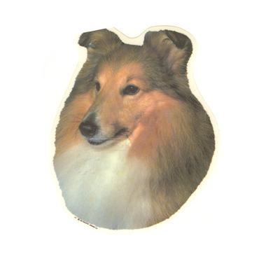 Double Sided Dog Decal Shetland Sheepdog Double Sided Dog Decal Shetland Sheepdog