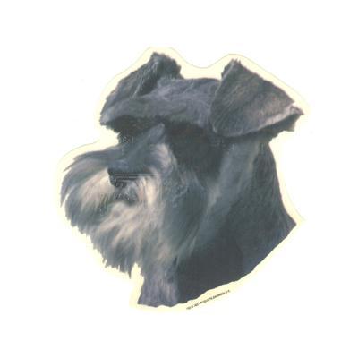 Double Sided Dog Decal Schnauzer Double Sided Dog Decal Schnauzer