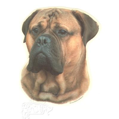 Double Sided Dog Decal Bullmastiff Double Sided Dog Decal Bullmastiff