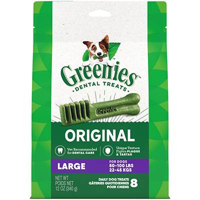 Greenies Large Size Dog Dental Treat 8 Pack Click for larger image Greenies Large Size Dog Dental Treat 8 Pack Click for larger image