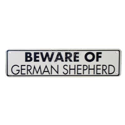Sign Beware of German Shepherd 12 x 3 inches Aluminum Sign Beware of German Shepherd 12 x 3 inches Aluminum