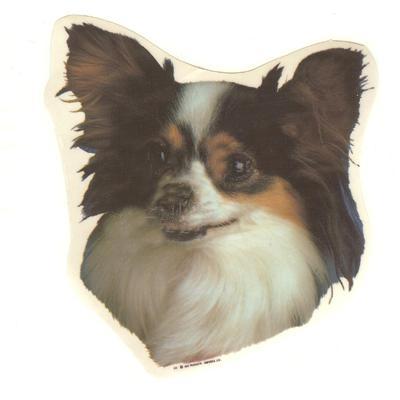 Double Sided Dog Decal Papillon Double Sided Dog Decal Papillon