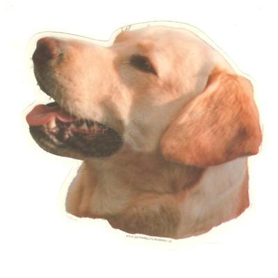 Double Sided Dog Decal Labrador Retriever Yellow Double Sided Dog Decal Labrador Retriever Yellow