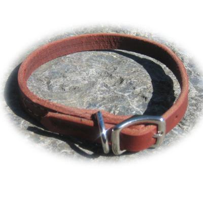 Circle T Latigo Single Layer Leather Dog Collar 16 inch Circle T Latigo Single Layer Leather Dog Collar 16 inch