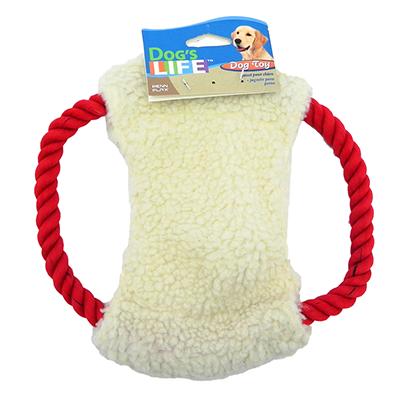 Fleece N Rope Frisbee Dog Toy Click for larger image