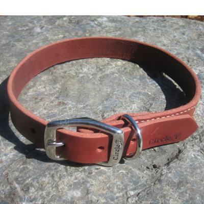 Circle T Latigo Single Layer Leather Dog Collar 24 inch Click for larger image Circle T Latigo Single Layer Leather Dog Collar 24 inch Click for larger image