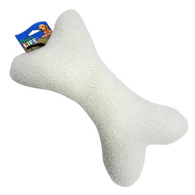 Fleece Bone 12 inch Dog Toy with Squeaker Fleece Bone 12 inch Dog Toy with Squeaker