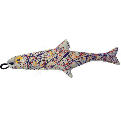 Yeowww! Catnip Jackson Pollock Fish Cat Toy Click for larger image