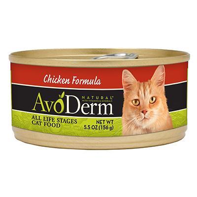 AvoDerm Chicken Formula Canned Cat Food 5.5 oz single can AvoDerm Chicken Formula Canned Cat Food 5.5 oz single can