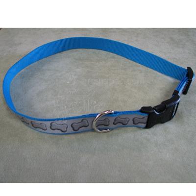 Lazer Brite Bones Large Reflective Dog Collar Lazer Brite Bones Large Reflective Dog Collar