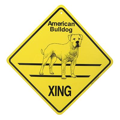 Xing Sign American Bulldog Plastic 10.5 x 10.5 inches Xing Sign American Bulldog Plastic 10.5 x 10.5 inches